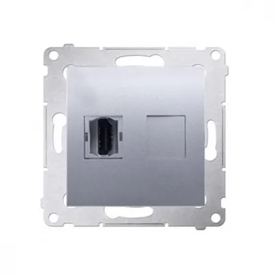 Obrázek produktu pro Kontakt-Simon DGHDMI.01/43, Stříbrná, Plast, IP20, 75 mm, 33 mm, 75 mm