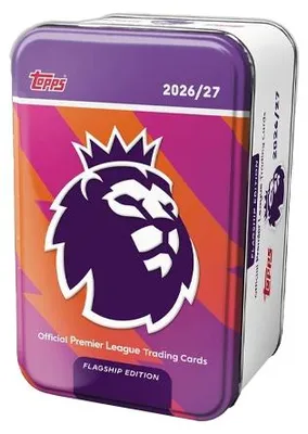 Zdjęcie produktu dla Zestaw Topps Premier League Flagship Super Tin 1, sezon 2026/27