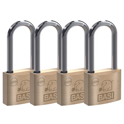 Produktbild von BASI - Vorhangschloss - SET - 4x VHS 612H - Breite 30 mm - Bügelhöhe 63 mm - Verschiedenschließend - Wasserstop - 4x6122-3000