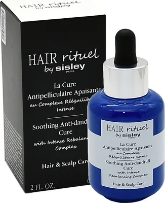 Produktbild von Sisley Soothing Anti-Dandruff Cure, 60 ml, Tropfflasche, Alle Haare, Antischuppen, Beruhigend, 1 Stück(e), AQUA/WATER/EAU, ALCOHOL DENAT., PEG-40 HYDROGENATED CASTOR OIL, 1,2-HEXANEDIOL, PENTYLENE GLYCOL,...