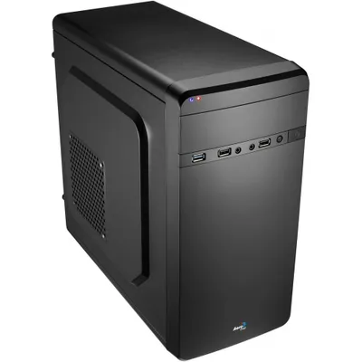 Produktbild von Aerocool QS-180, Mini Tower, PC, Schwarz, micro ATX, Mini-ITX, Stahl, 15 cm