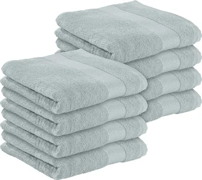 Produktbild von Erwin Müller Duschtuch Sindelfingen" 8er-Pack hellgrau 70x140 cm"