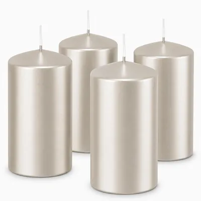 Produktbild von 4er Set Adventskranzkerzen Perle 80 x 48 mm | Wiedemann Kerzen, KI-generiertes Bild