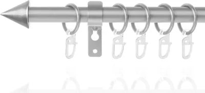 Produktbild von Gardinenstange Kegel, 16 mm, ausziehbar 130 - 240 cm Silber
