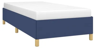 Produktbild von vidaXL Bettgestell ohne Matratze Blau 100x200 cm Stoff
