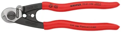 Produktbild von Drahtseilschere L.190mm pol.Ku.-Überzug KNIPEX
