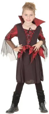 Immagine prodotto di Costume da vampiro Halloween per bambini nero-rosso - 110-122 (4-6 anni)