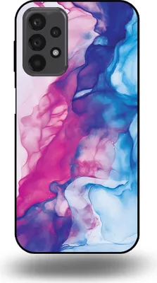Obrázek produktu pro Smartphonica Pouzdro na telefon vhodné pro Samsung Galaxy A23 5G s potiskem růžovo-modrého mramoru - TPU zadní kryt Pouzdro Rose Blue Marble Design