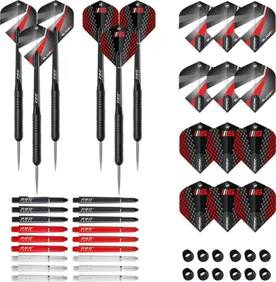 Produktbild von Winmau Blade 6 Steeldartpfeile Starterset mit 6 Pfeilen und Zubehör