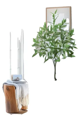 Obrázek produktu pro Umělá eukalyptová rostlina, realistický design, pro použití v interiéru, výška 120 cm