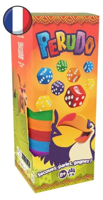 Zdjęcie produktu dla Gra w kości Perudo - 2 do 6 graczy - 8+ - 30 minut - Gra blefu z 5 kostkami