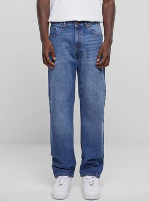 Obrázek produktu pro Pánské džíny Urban Classics Heavy Ounce Straight Fit Jeans new mid blue washed - 32