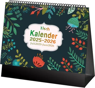 Produktbild von Terminkalender Tischkalender 2026, Monatsplaner und Terminplaner 2026, Standkalender 2026 mit Notizfeld, Büro und Zuhause