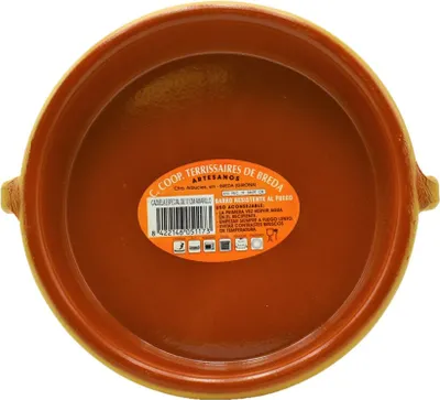 Obrázek produktu pro CTB keramika Cazuela hliněná mísa žlutá s připevněnými uchy průměr 17 cm