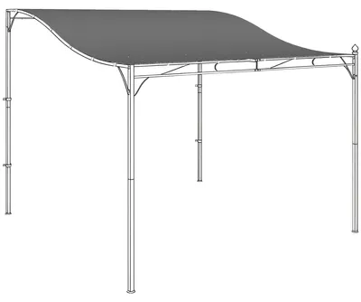Zdjęcie produktu dla Materiał zastępczy do pergoli/dachu, wymiary 3x3 m | Kolor: ciemnoszary | Wymiary: 293x298x1 cm