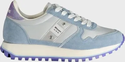 Produktbild von Damen-Sportschuh in Blau mit kontrastierenden Details und Logo