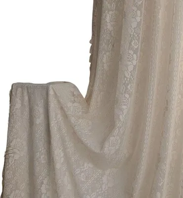Produktbild von Handgefertigte Vorhangs - Vintage Boho Beige - Stilvolles Design - 150x220 cm