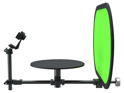 Obrázok produktu pre 360° otočný tanier pre fotografovanie, nastaviteľný uhol, otočná platforma pre fotoaparát, prenosná otočná platforma pre videokameru