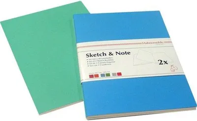 Produktbild von Famanu Skizzenbuch Set A6 - 125 g/m Papier - 20 Blätter - Ideal für Zeichnungen und Notizen