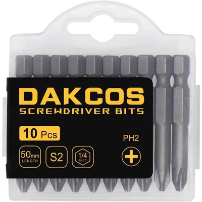 Obrázok produktu pre PH2, skrutkovač, oceľ, 50 mm, 10 kusov