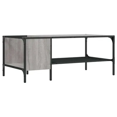 Produktbild von "SALE 2026"Couchtisch - Wohnzimmer Tisch modern - mit Regal Grau Sonoma 100x51x40 cm Holzwerkstoff - Kaffeetisch DE7180881