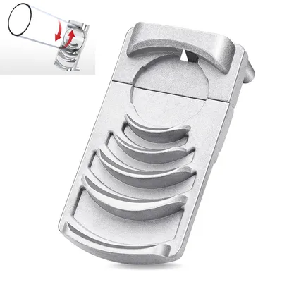 Produktbild von Profi Rohrentgrater für Kunststoffrohre,Universal Außen- & Innen-Entgrater,Robustes Aluminium-Gehäuse,Hand-Entgratwerkzeug für Abwasserrohre & Verbundrohre,Silber
