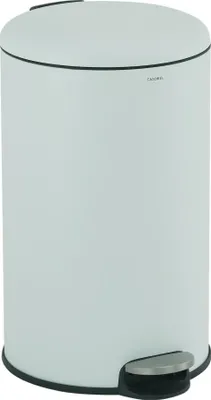 Image de CASABEL Poubelle Cuisine 30L - 100% Acier Inoxydable, Anti-Traces de Doigts, Poubelle Ronde avec Pédale et Couvercle, Vert menthe