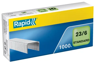 Produktbild von Rapid Heftklammer 23-6 mm, Standard 10 x 1000 Stück, 24869100