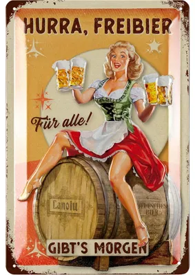 Produktbild von LANOLU Blechschilder retro Bier Bar Deko, Metallschilder mit Spruch für Partyraum, Küche, Bardeko, Cocktail Schild als Geschenk 20x30cm