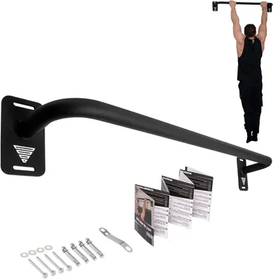 Image de Barre de traction mur - Barre de fitness - Power Training - Grande liberté de mouvement - 96 cm - Noir