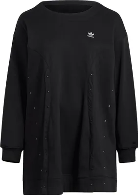 Produktbild von adidas Damen Sweater Dress Gr.3X (Plus Size) schwarz wandelbar (HF2039)