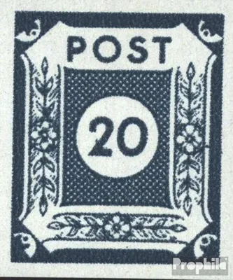 Produktbild von Briefmarken Sowjetische Zone (All.Bes.) 1945 Mi 48VI, dicker Fuß der 2 postfrisch Ziffer im Kreis