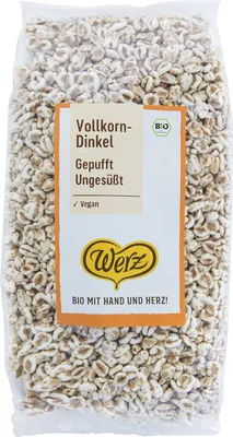 Obrázek produktu pro Celozrnná pufovaná špalda - neslazená 150g