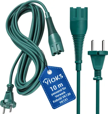 Zdjęcie produktu dla VIOKS kabel połączeniowy 10m do odkurzacza ręcznego z wtyczką konturową Kobold
