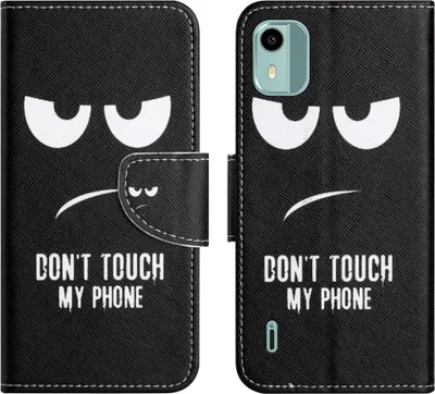 Produktbild von Nokia C12 Hülle - Coverup Klapphülle - Don't Touch
