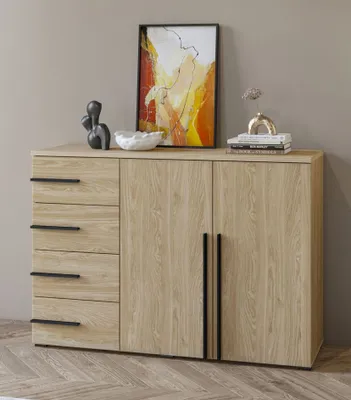 Image de Commode combinée CLYDE – chêne huilé