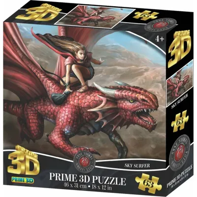 Produktbild von PRIME Dragon Rider 3D Puzzle 63 Teile