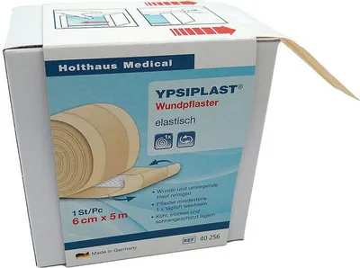 Image de Holthaus Medical 40256 Pansement adhésif élastique 6cmx5m beige