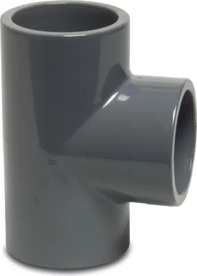 Obrázok produktu pre Mega T-kus 90° PVC-U 20 mm lepiaca zásuvka 16 bar, sivá