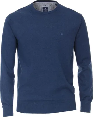 Produktbild von REDMOND Casual Herren Pullover Langarm Rundhals Regular-Fit Dunkelblau XL