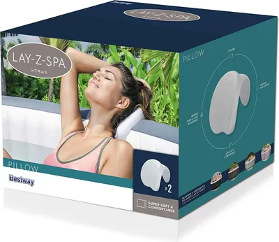 Image de Bestway 60307, Oreiller pour spa, Bestway, gris, mousse, 195 mm, 250 mm