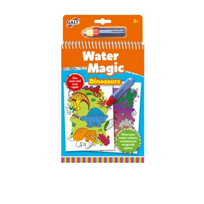 Produktbild von Galt Water Magic Dinosaurier, 6 Seiten, Junge/Mädchen, Marker enthalten, Bilder-Set zum Ausmalen