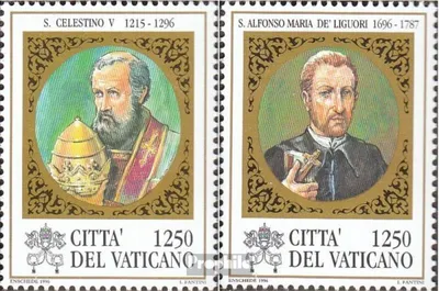 Produktbild von Briefmarken Vatikanstadt 1996 Mi 1188-1189 (kompl.Ausgabe) gestempelt Cölestin V.
