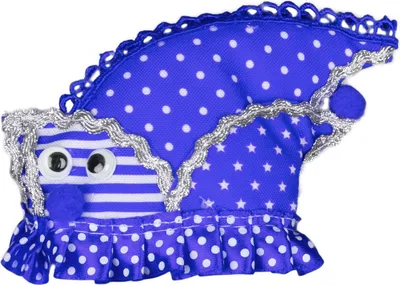 Produktbild von Haarclip Schiffchen Dom blau weiß Haarschmuck Karneval Kostüm Fasching Haarspange