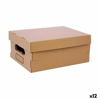 Obrázok produktu pre Úložný box s vekom Confortime Kartón 30 x 22,5 x 12,5 cm (12 kusov)