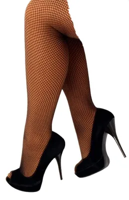 Produktbild von Krautwear Damen Strumpfhose Netzstrumpfhose Kostüm Fasching Karneval 80er Einheitsgröße (schwarz)