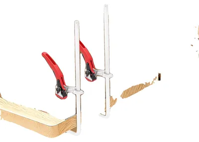 Image de Serre de guide, en acier 40Cr, force de serrage de 180 kg, plage de serrage ≤ 30 cm, fonctionnement manuel, adapté aux matériaux métalliques