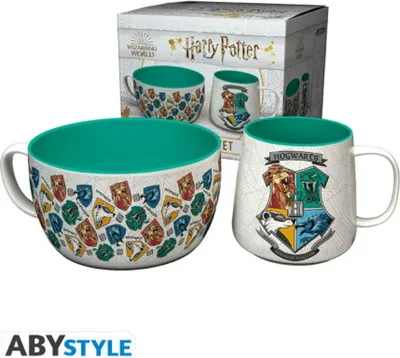 Image de ABYstyle Set petit-déjeuner Harry Potter 2 pièces, tasse et bol, céramique, BS0039