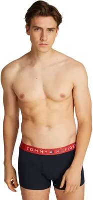 Produktbild von Tommy Hilfiger Herren 3er Pack Boxershorts Trunks aus Baumwolle, Mehrfarbig (Ter