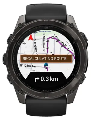Obrázek produktu pro Garmin 010-02905-21 Herrenuhr fenix 8 AMOLED Saphirglas Silikonband 51mm 10ATM